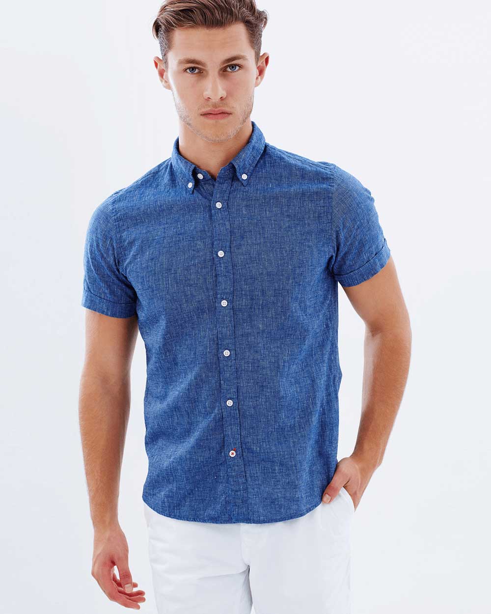 Sơ mí caro tay ngắn