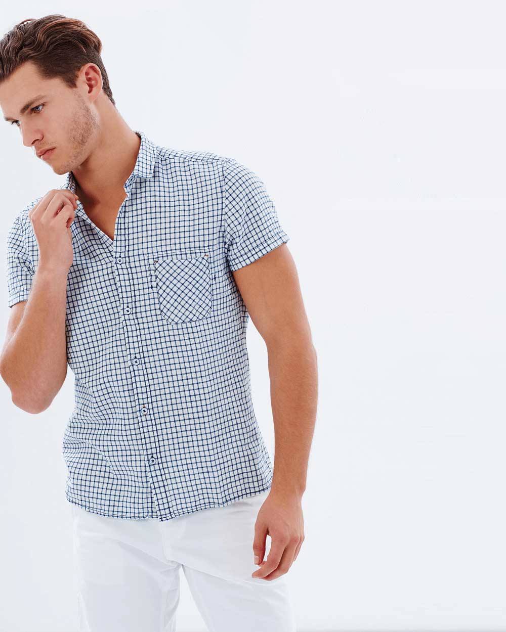 Sơ mí nam tay dài kẻ sọc