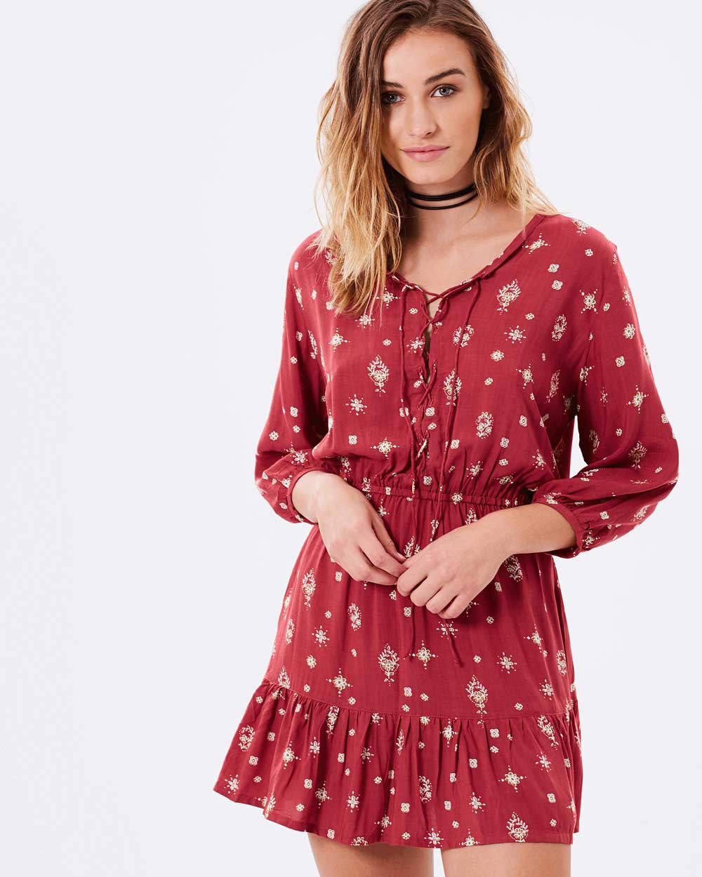 Váy Quay dài phong cách